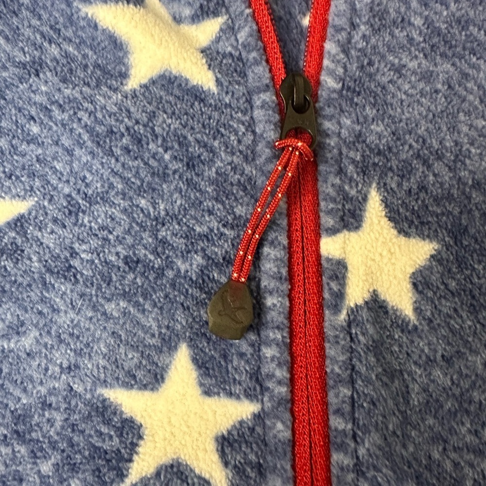Fleece patriotic quarter zip pullover Eddie Bauer Women's Quest size L - Picture 9 of 9